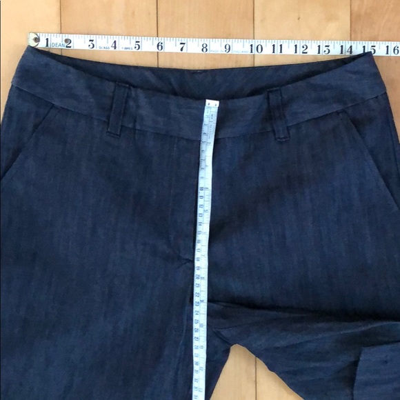 Garnet Hill Crop Chinos in Dressy Denim Sz 10 - Picture 7 of 8